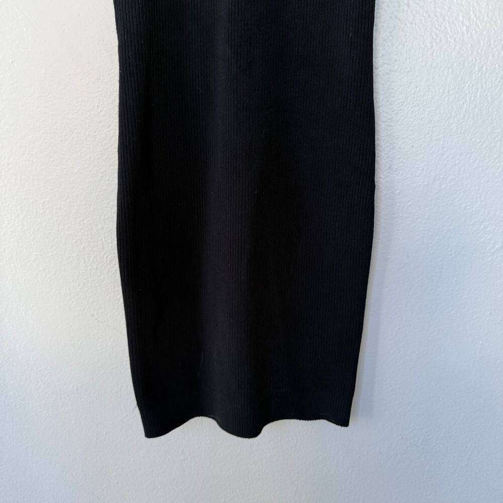 Bebe Black Ribbed Bodycon Size M - Picture 4 of 8